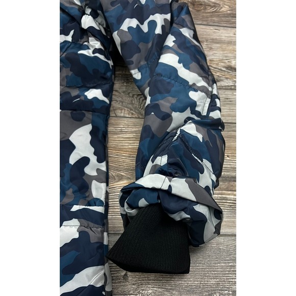 Valuker Womens Jacket Multicolor XXL Camouflage Hoodie Down Full Zip Long - Picture 5 of 13